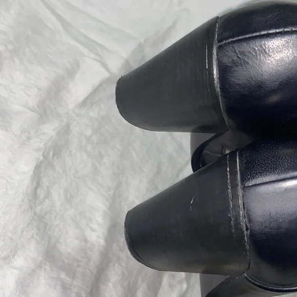 Free People Black Leather Boots with Silver Accent - Picture 9 of 16